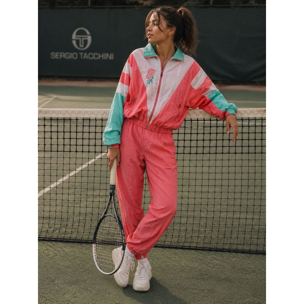 Vintage  Sergio Tacchini Tracksuit Shell Suit Sweatpants Top   Women's Size 44